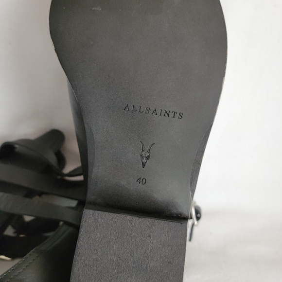 All Saints Naomi Cutout black leather bootie - Picture 12 of 15